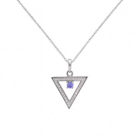 Trinity Gleam Tanzanite Necklace