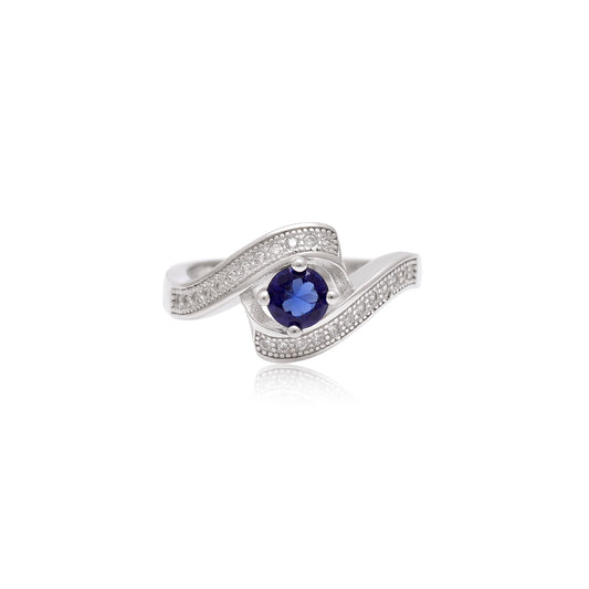Aqua Crystal Ring