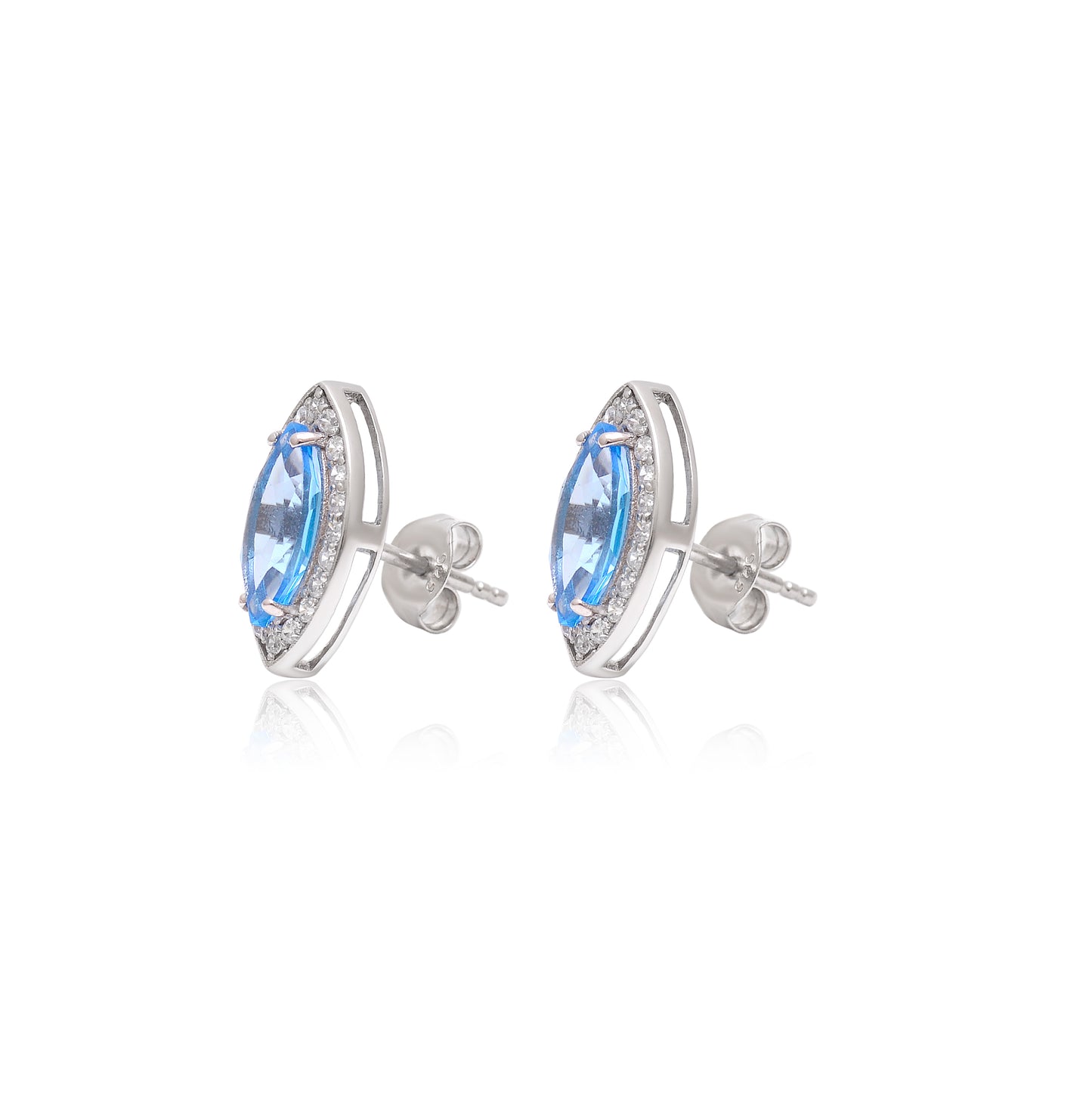 Blue Radiance Silver Set