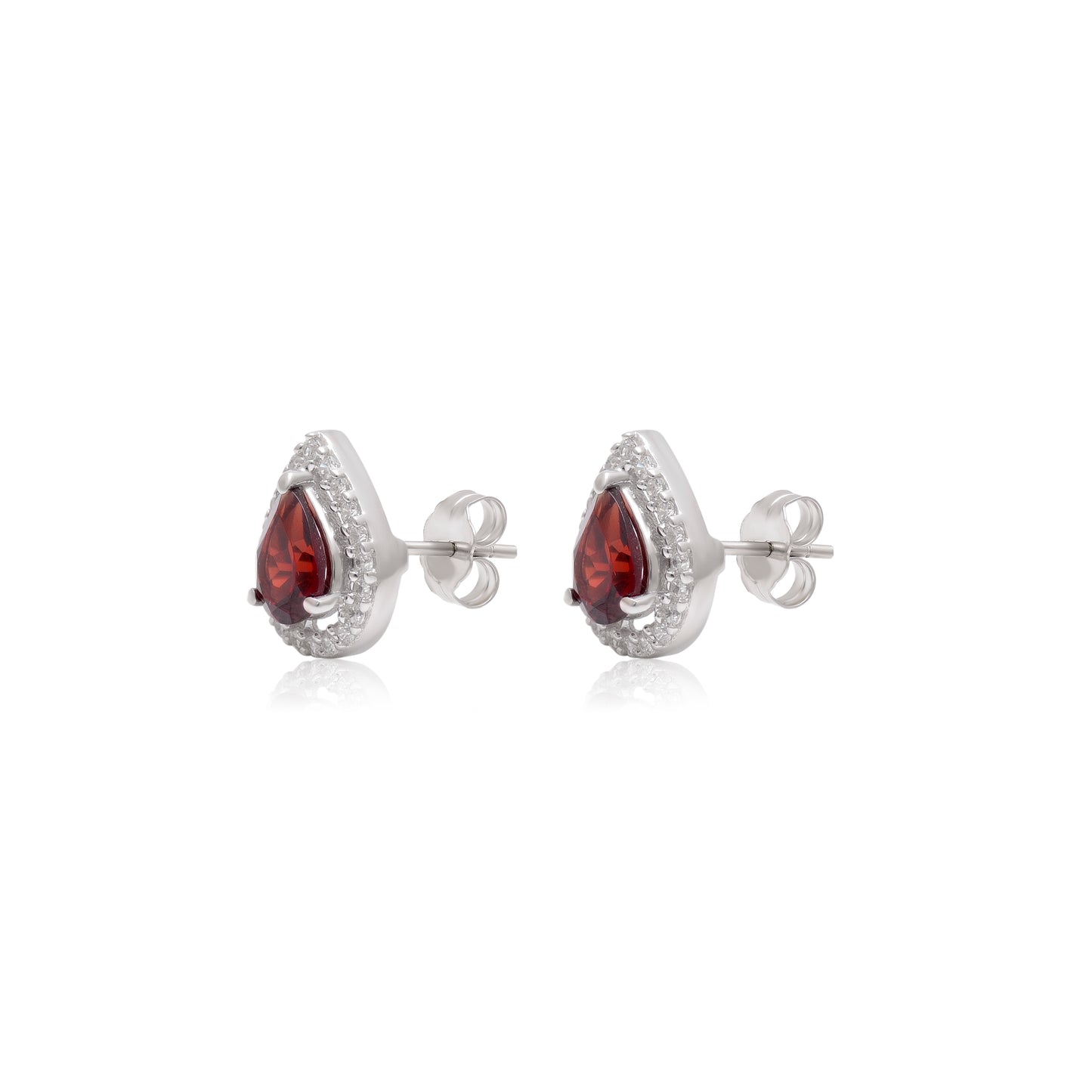 Garnet Grace Silver Set