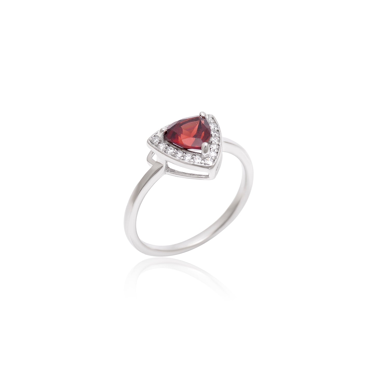 Twilight Garnet Silver Set