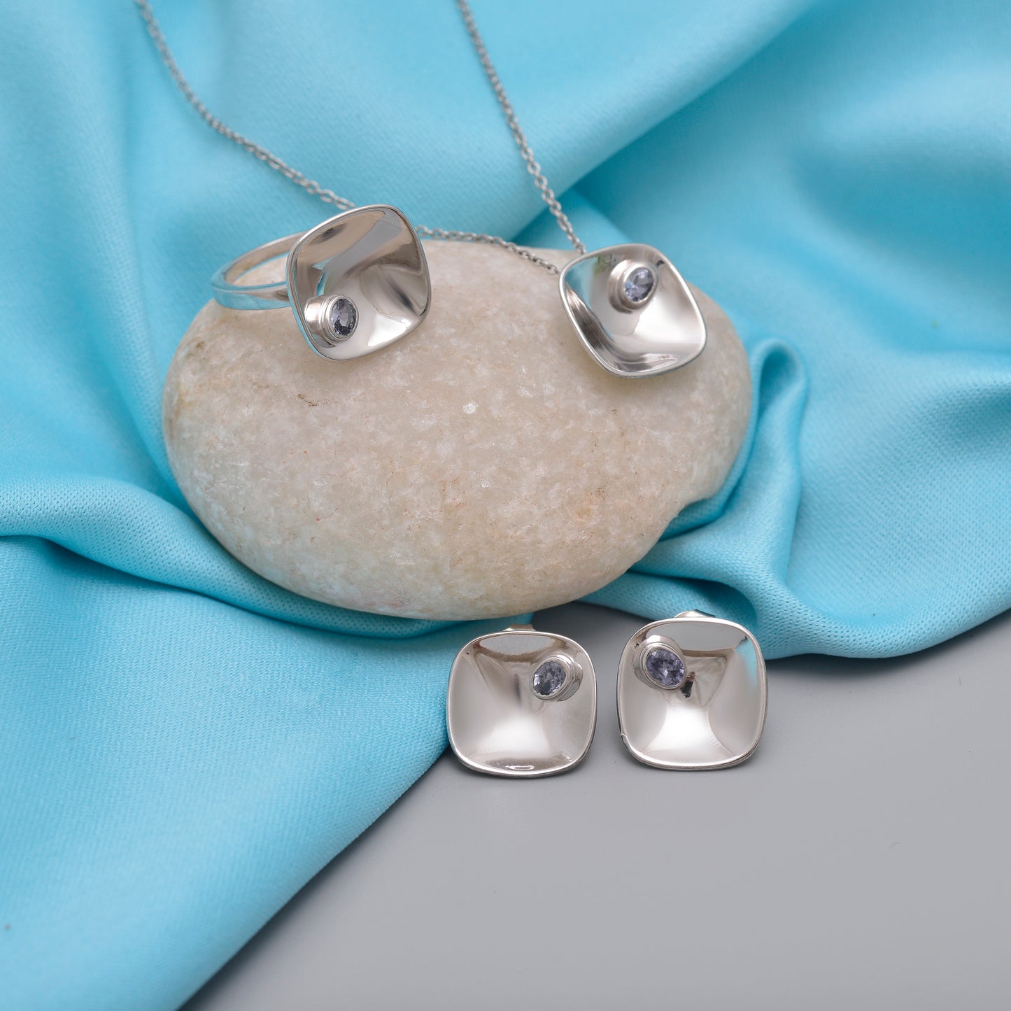 Twilight Bloom Silver Set