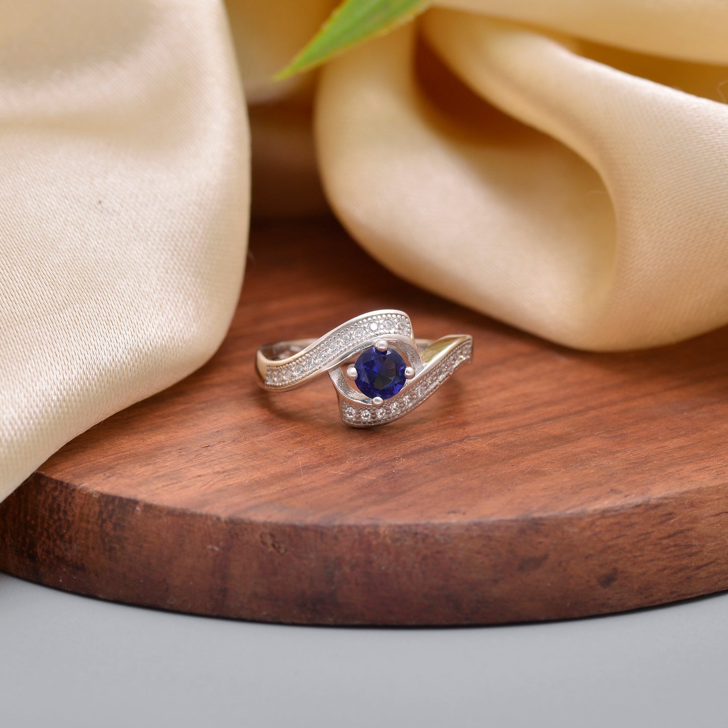 Aqua Crystal Ring