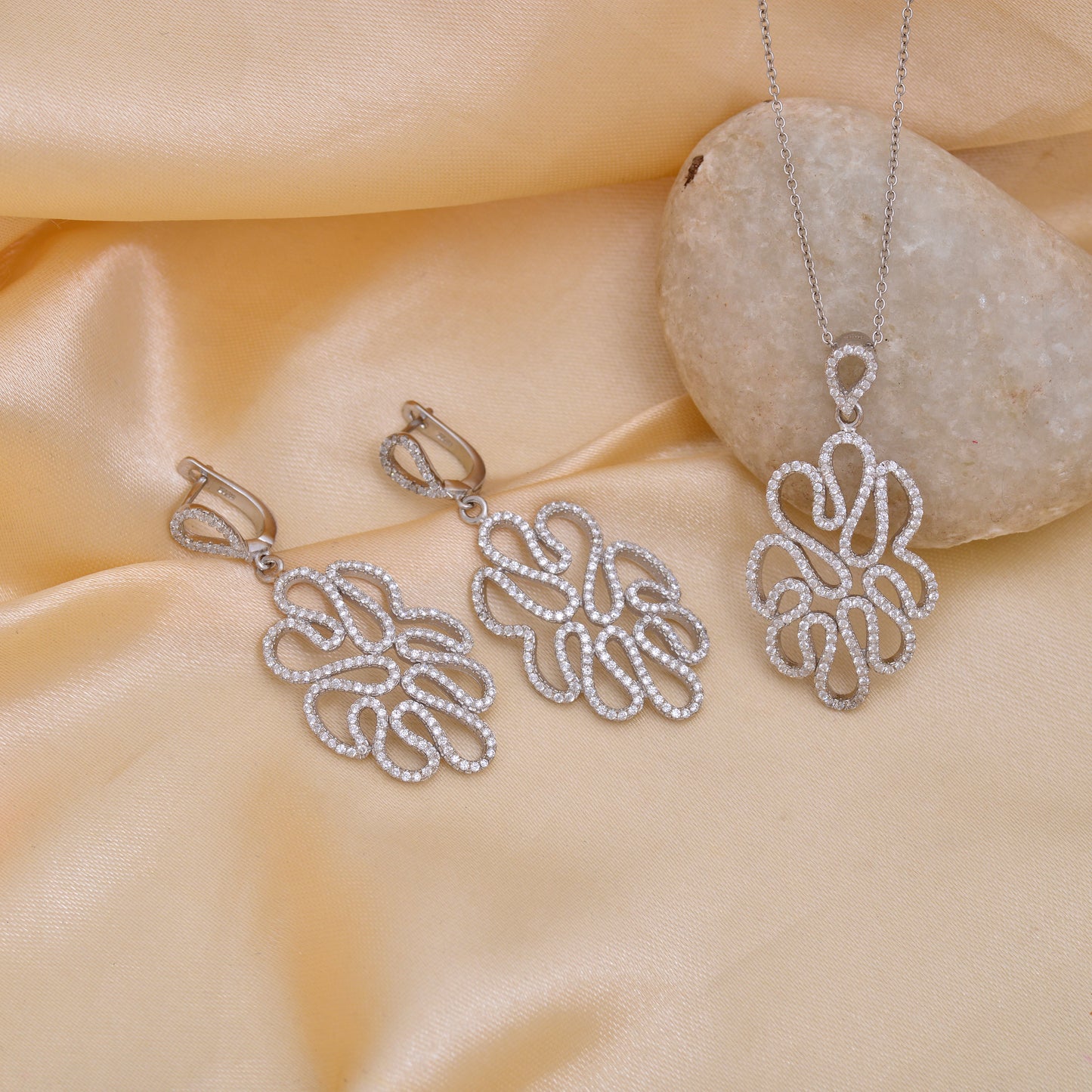 Diamond Radiance Sterling Silver Ensemble