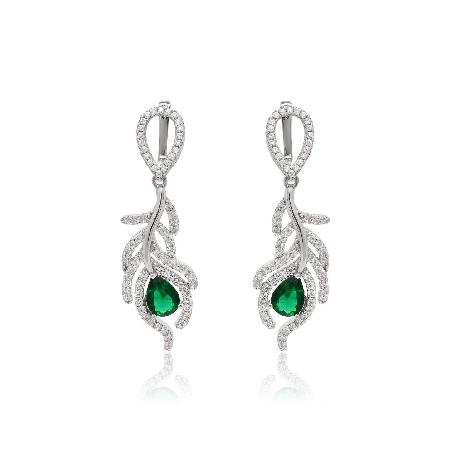 Leafy Brilliance Silver Set