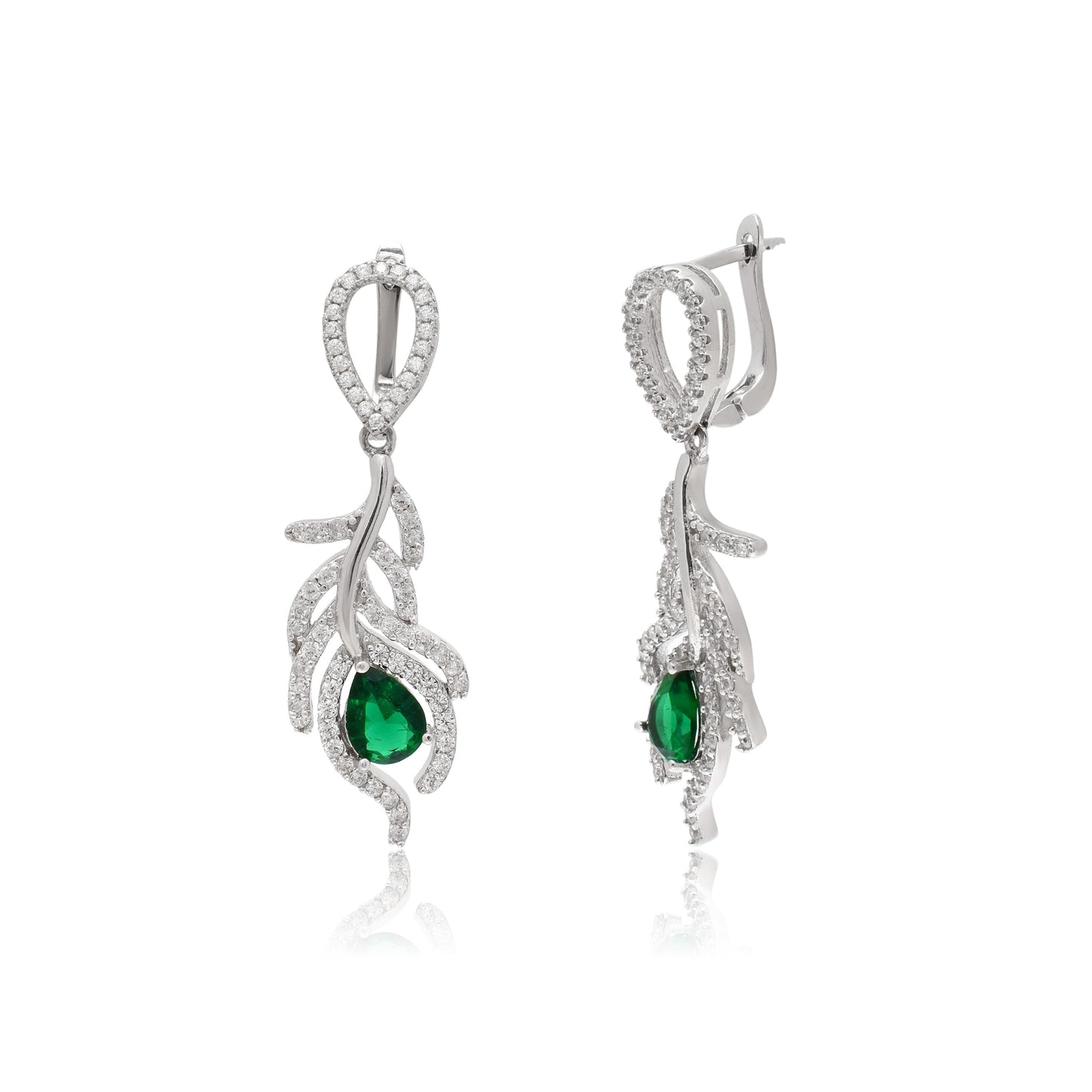 Leafy Brilliance Silver Set