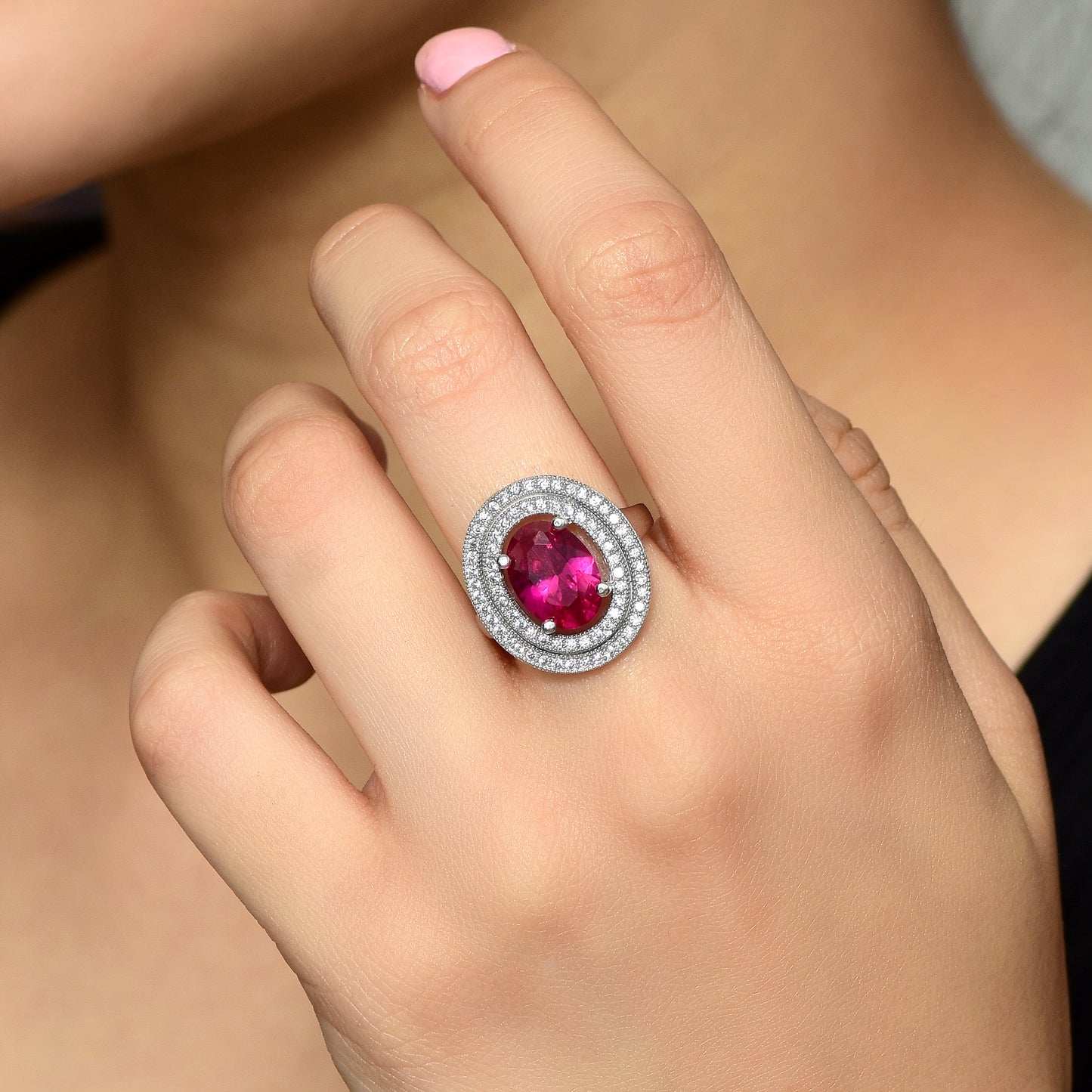 Blushing Americana Ring