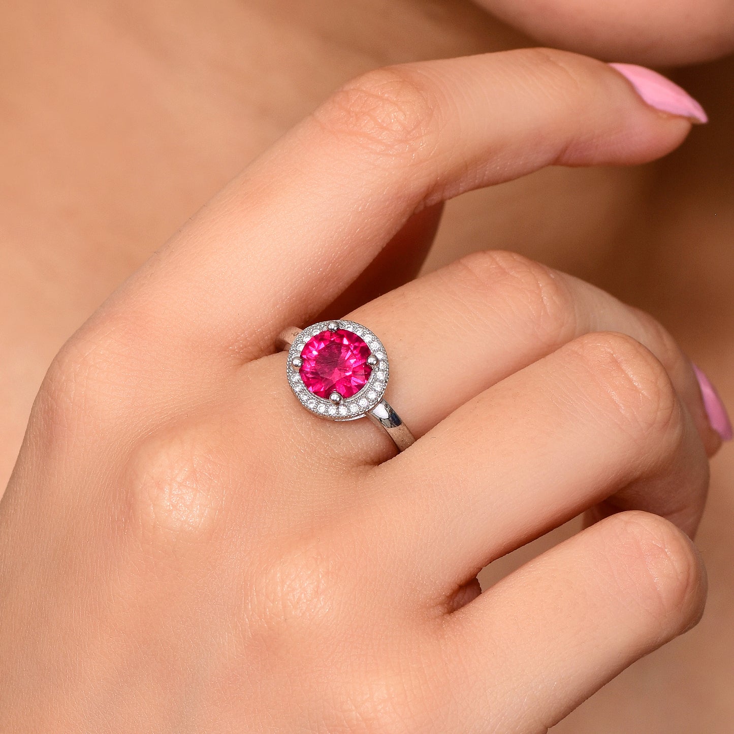 Crimson Glow Ring