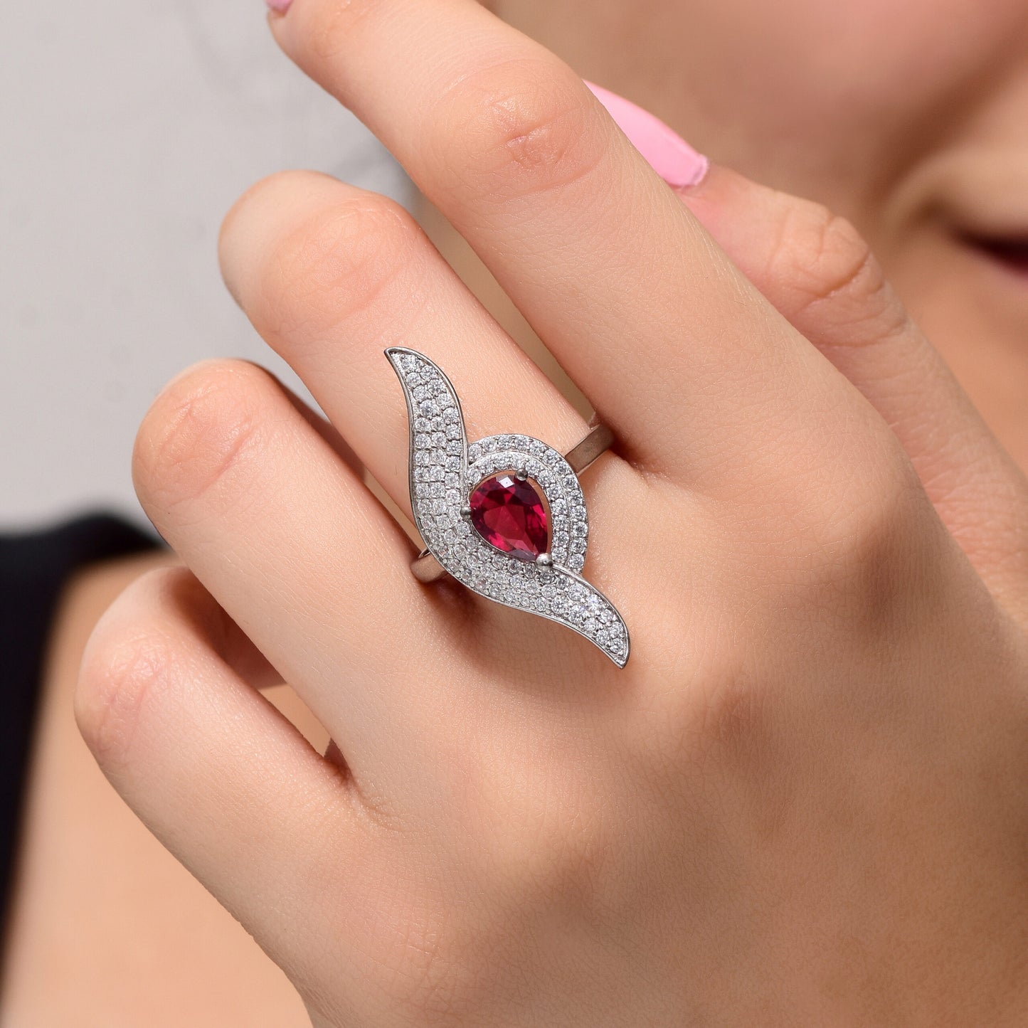 Scarlet Splendor Ring