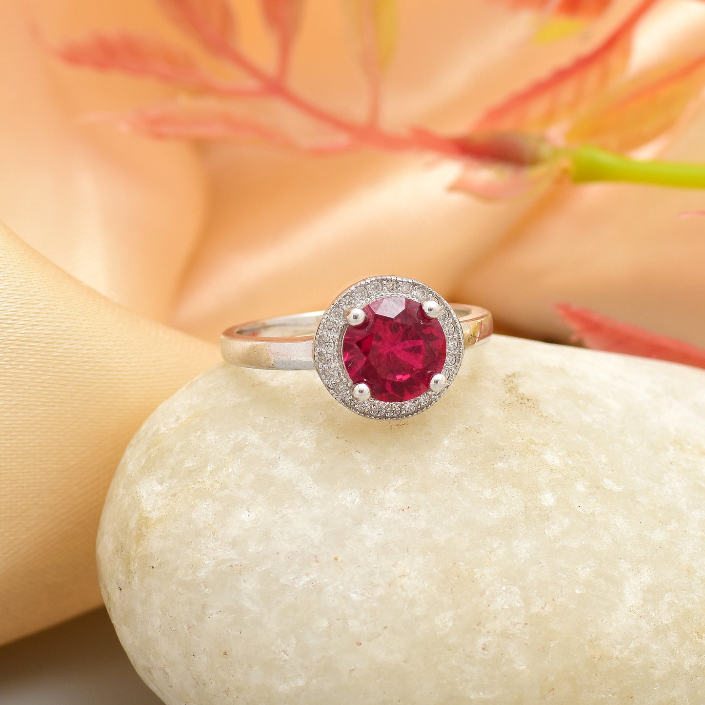 Crimson Glow Ring