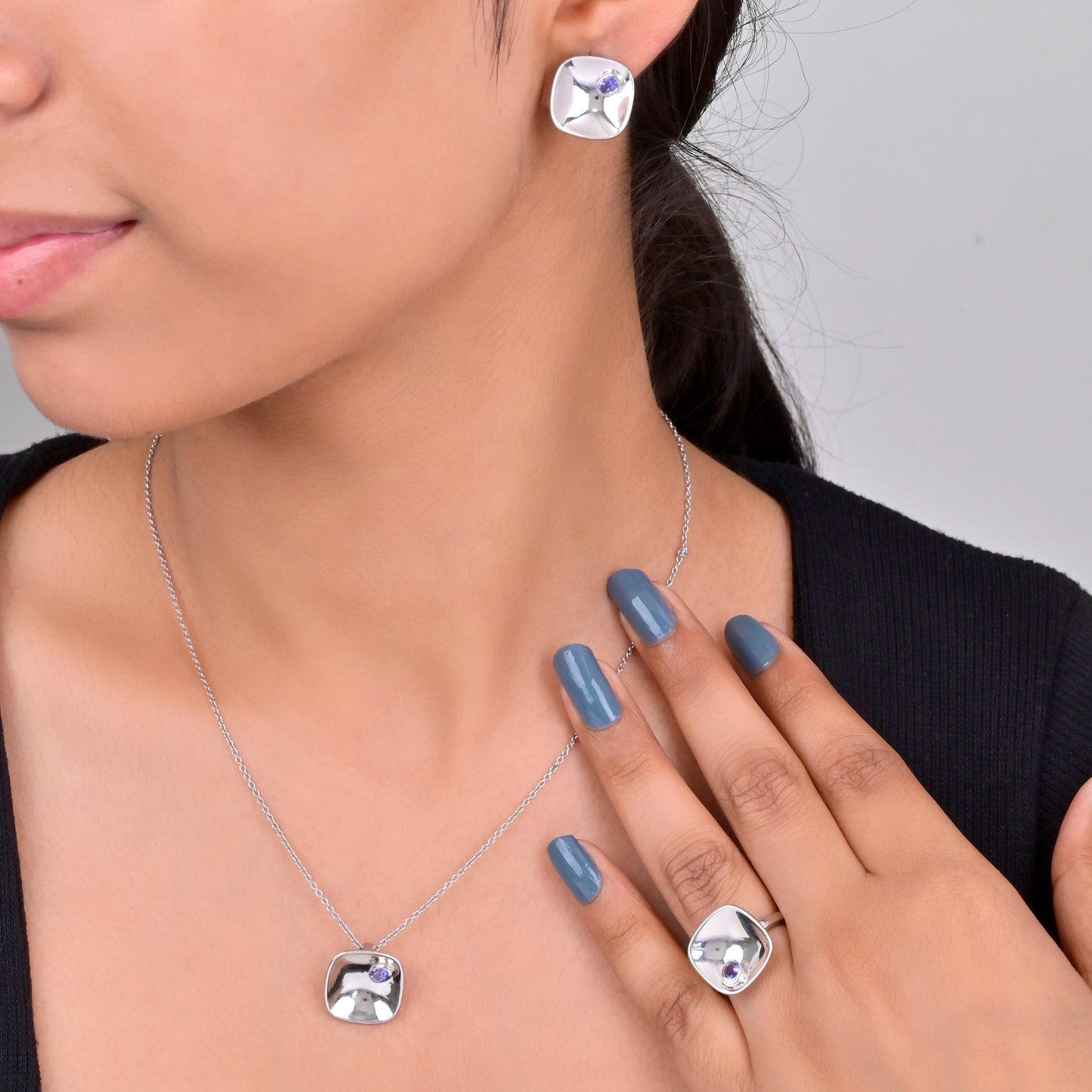 Twilight Bloom Silver Set