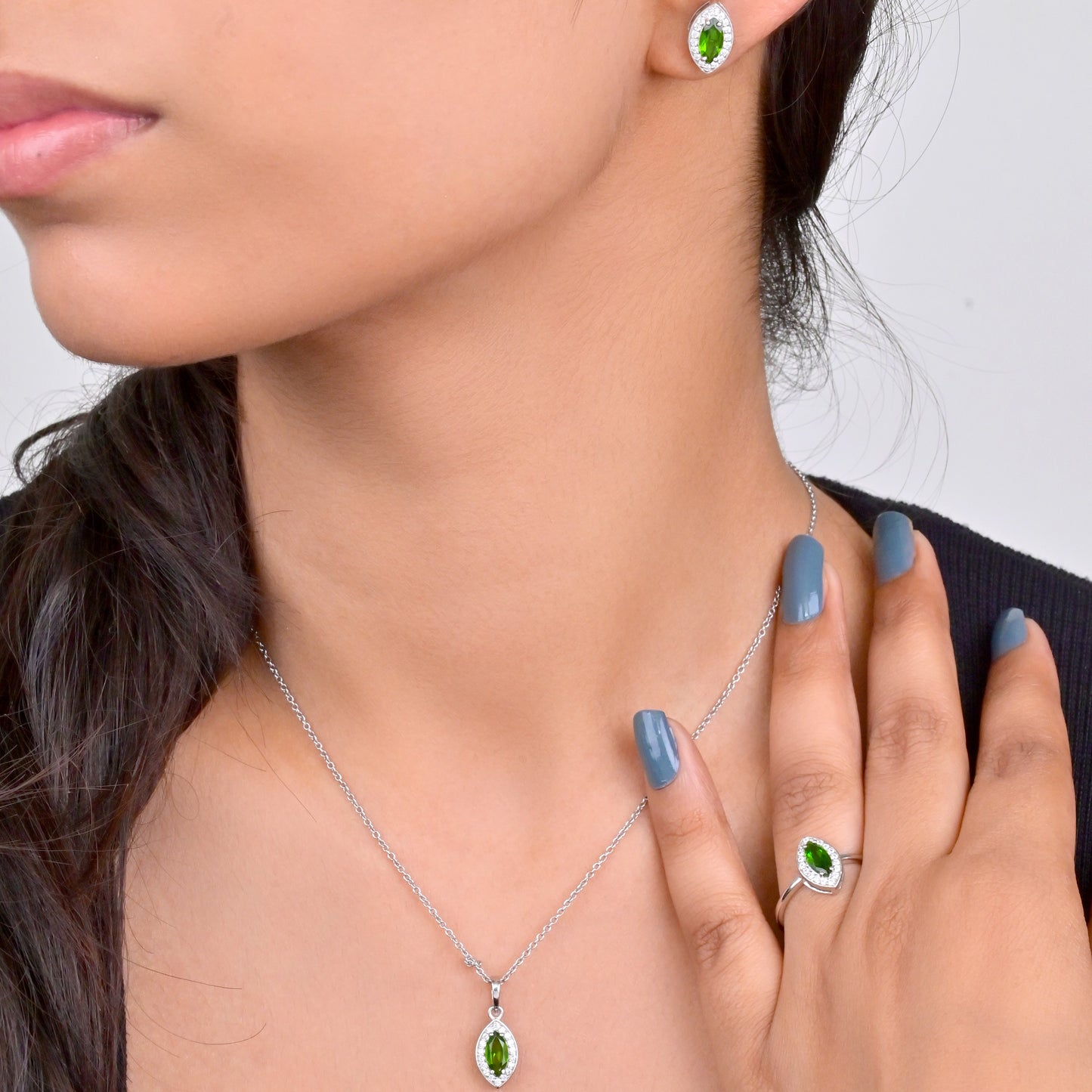 Green Grace Silver Set