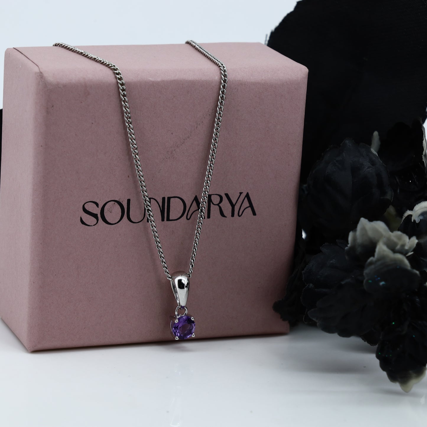 Moonlit Amethyst Charm