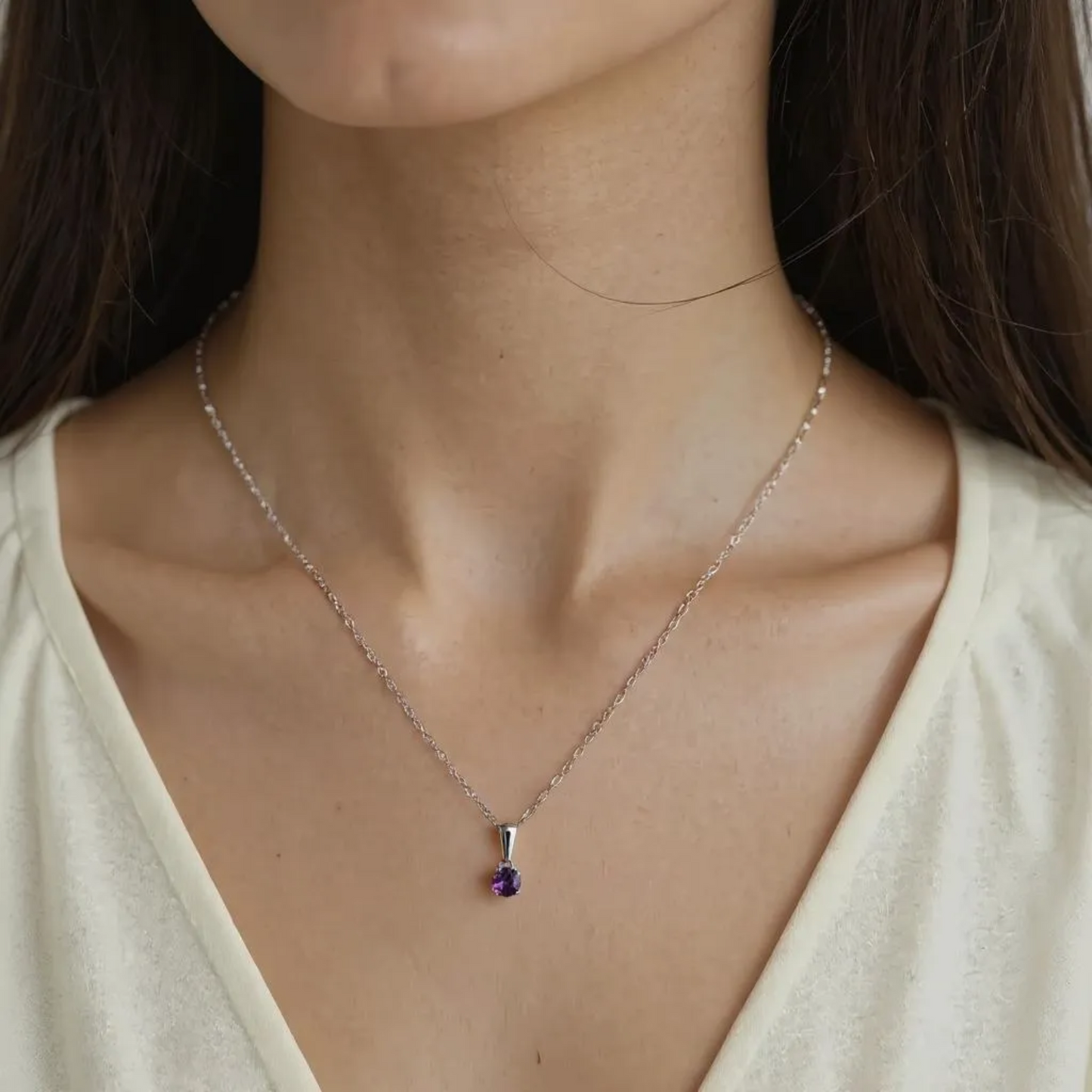 Moonlit Amethyst Charm