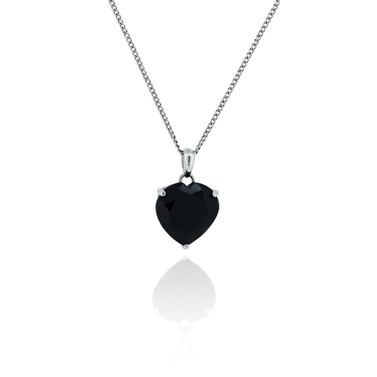 Black Onyx Silver Pendant