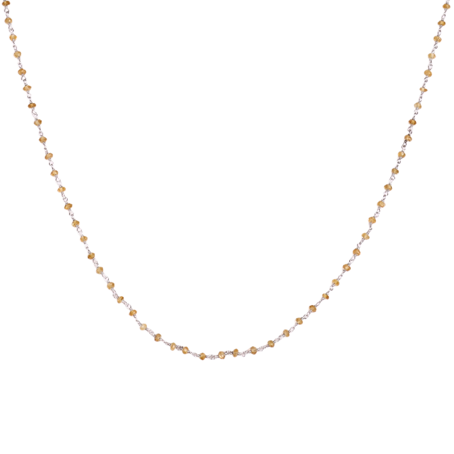 Sunshine Citrine Silver Chain