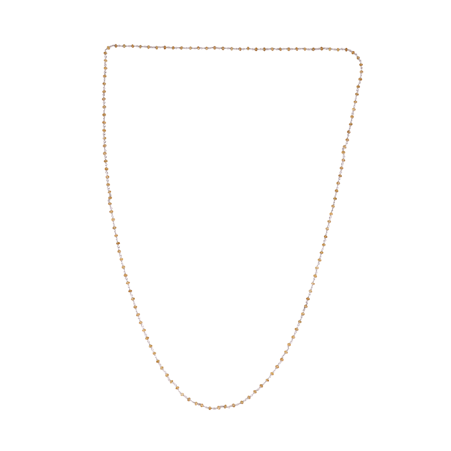 Sunshine Citrine Silver Chain