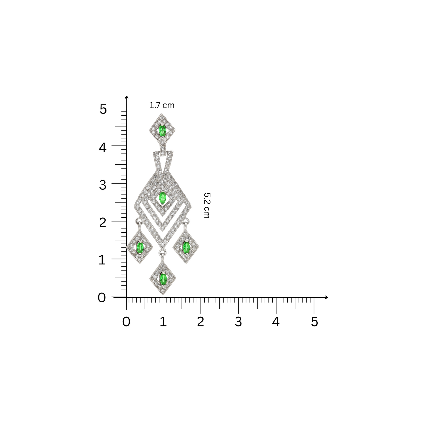 Emerald Sparkle Elegance Earrings