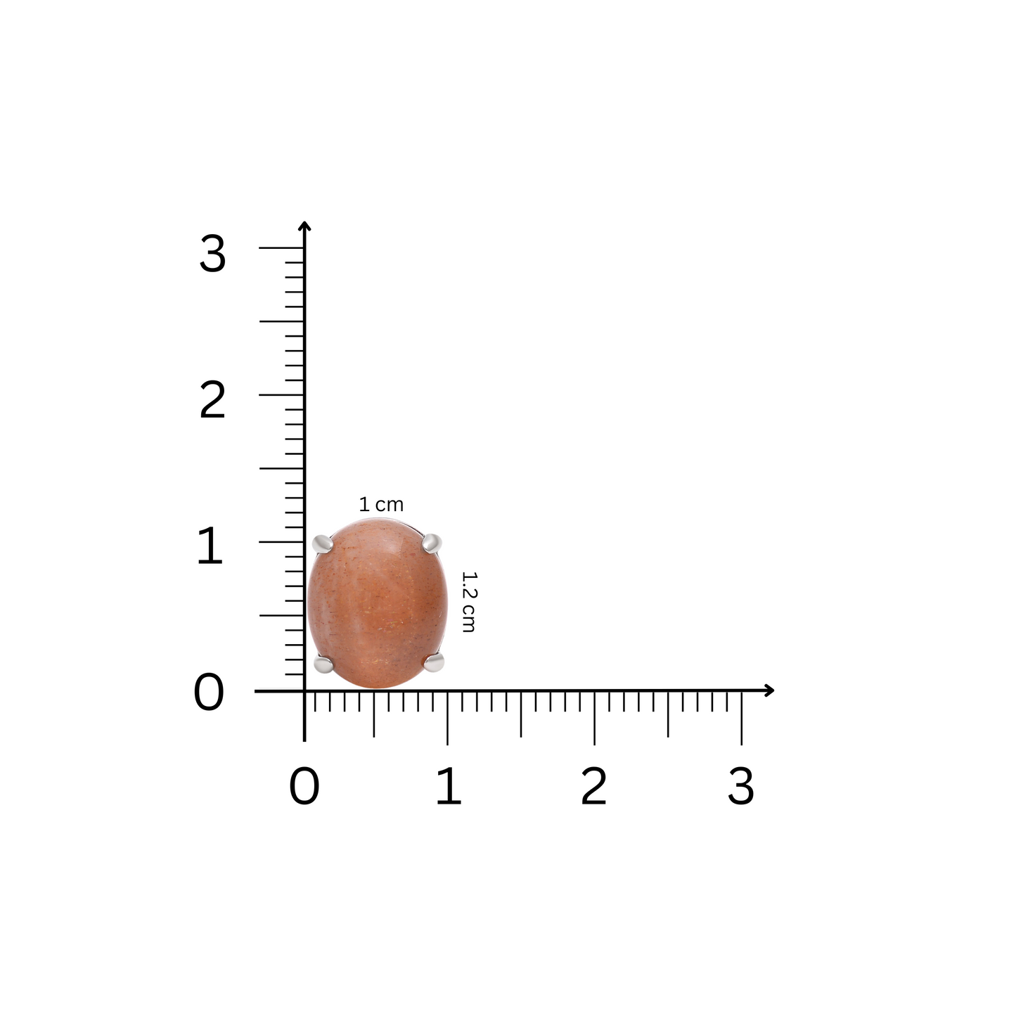 Mystic Sun stone stud