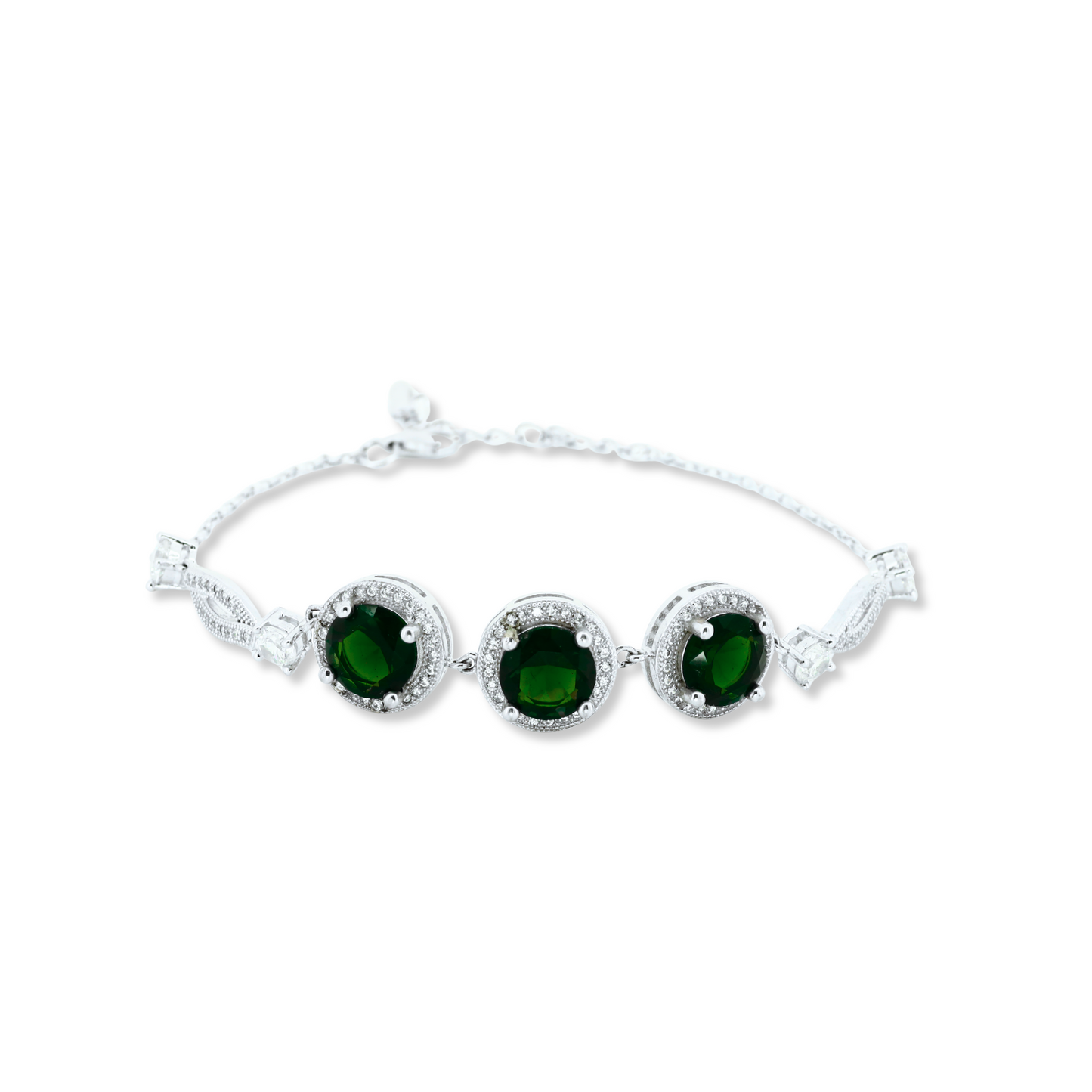 Circular Design Silver Bracelet