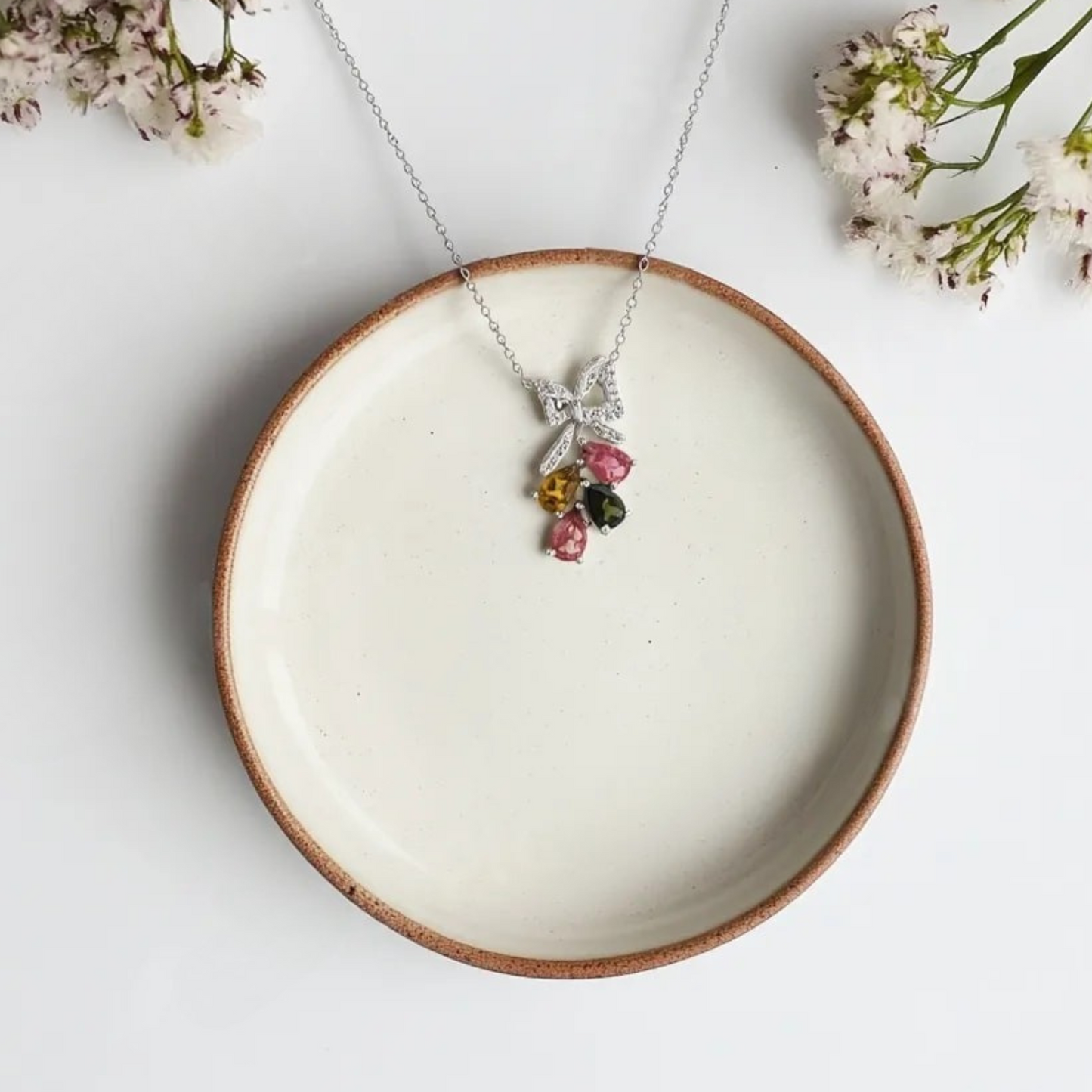Twilight Bow Tourmaline Necklace