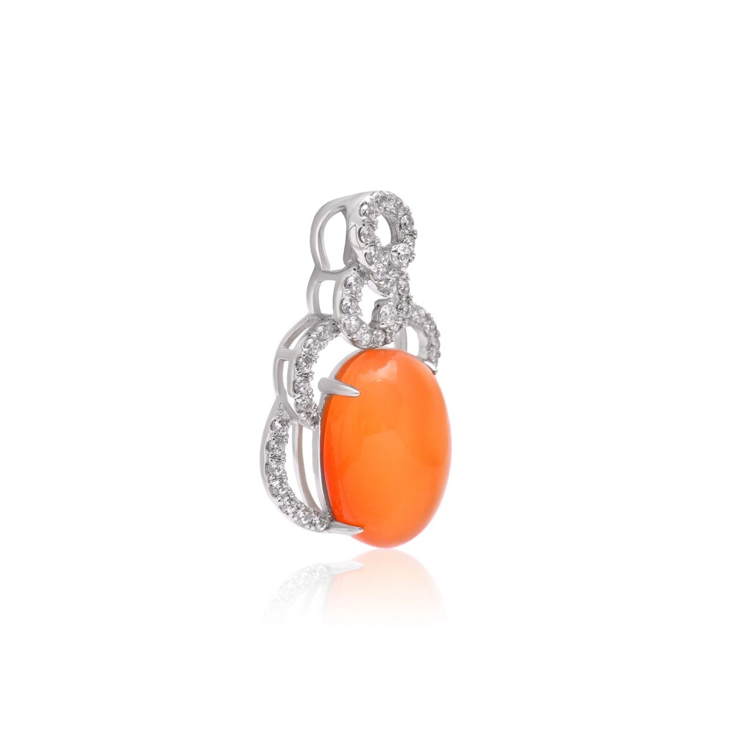 Carnelian Handcrafted Silver Pendant