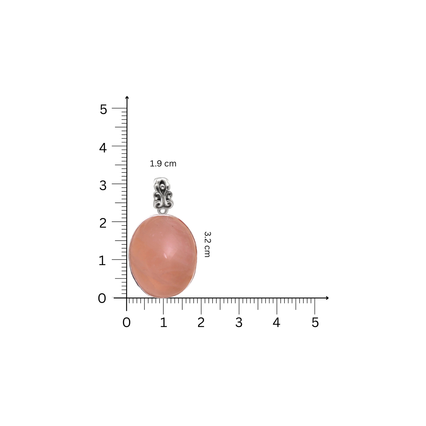 Serene Blossom – Rose Quartz Silver Pendant