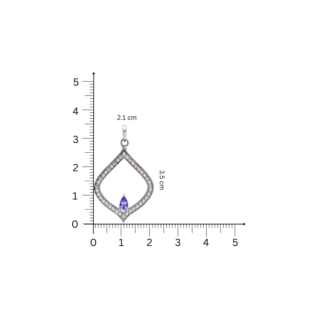 Geo Edge Tanzanite Necklace