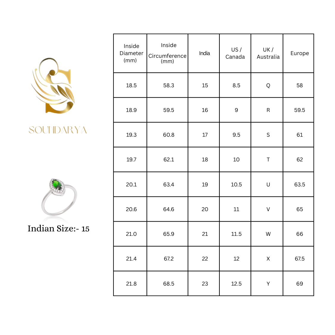 Green Grace Silver Set