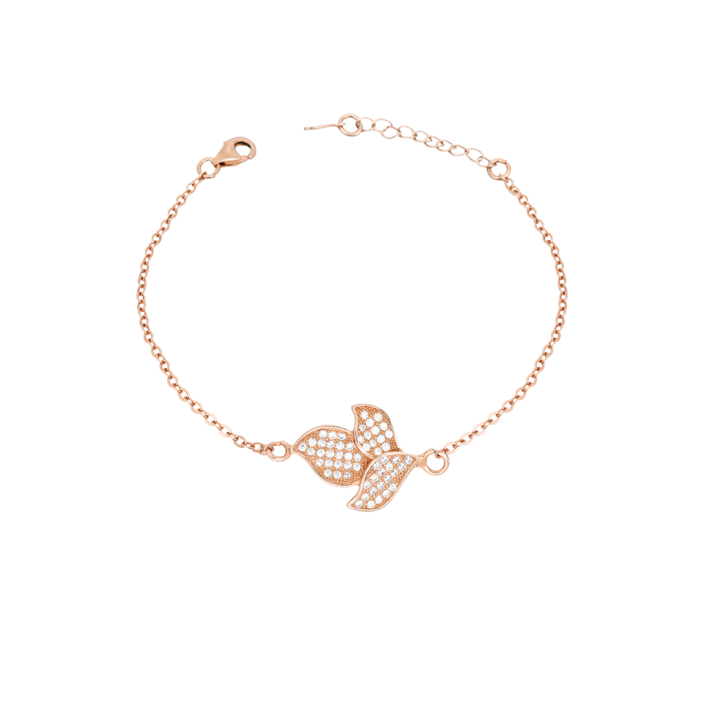Rosé Petal Charm Bracelet