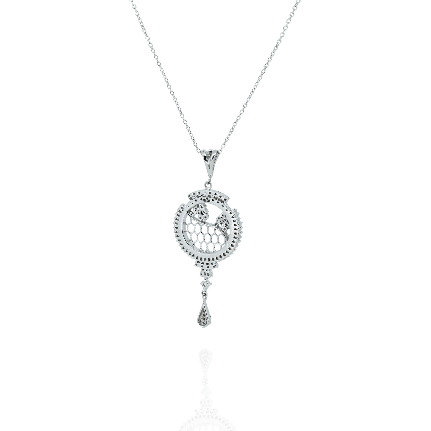 Infinity Glow Silver Necklace