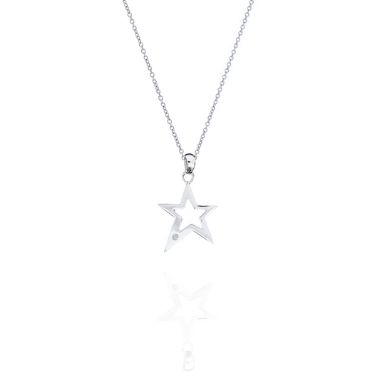 Silent Star Silver Necklace