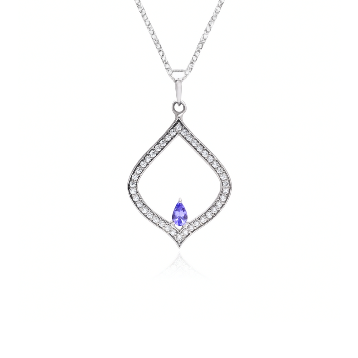 Geo Edge Tanzanite Necklace