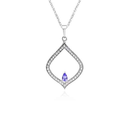 Geo Edge Tanzanite Necklace