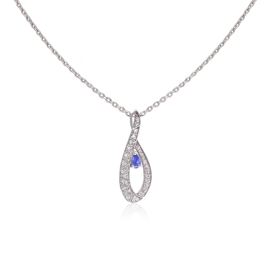 Celestial Twist Tanzanite Necklace