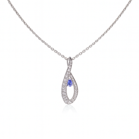 Celestial Twist Tanzanite Necklace
