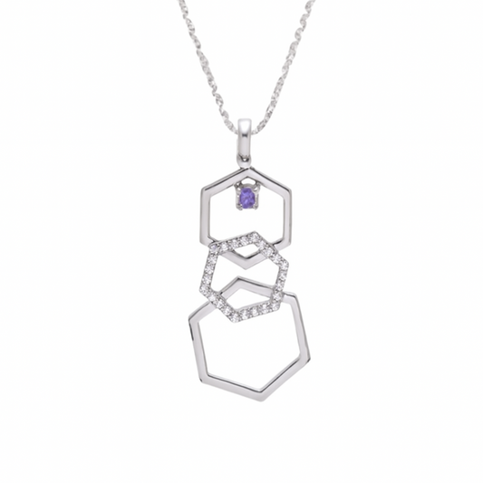 Divine Geometry Tanzanite Necklace