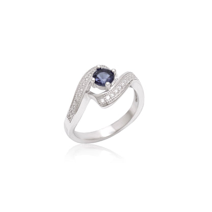 Aqua Crystal Ring