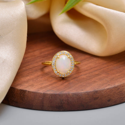 Starlit Opal Ring