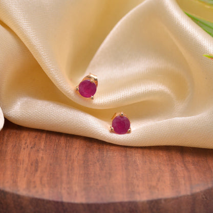 Enchanted Ruby Stud