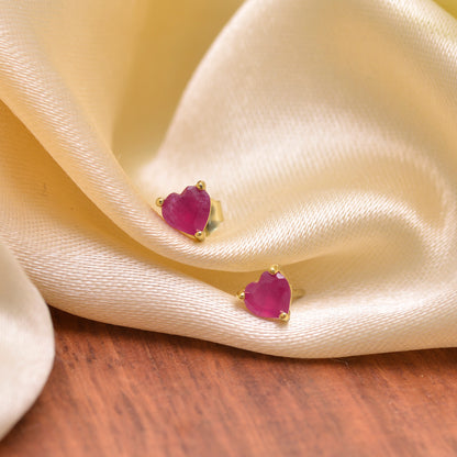 Roseheart Ruby Stud