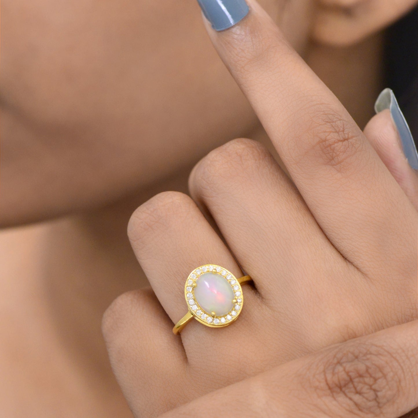 Starlit Opal Ring