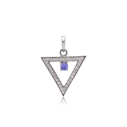 Trinity Gleam Tanzanite Necklace