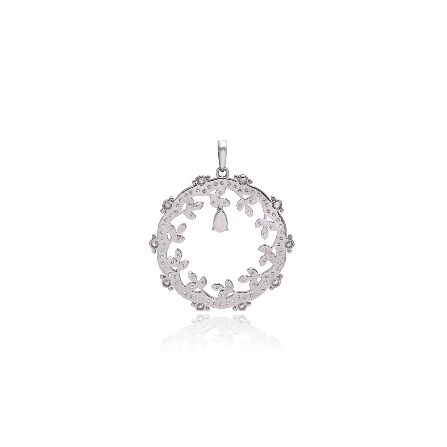 Moon Halo Tanzanite Silver Necklace