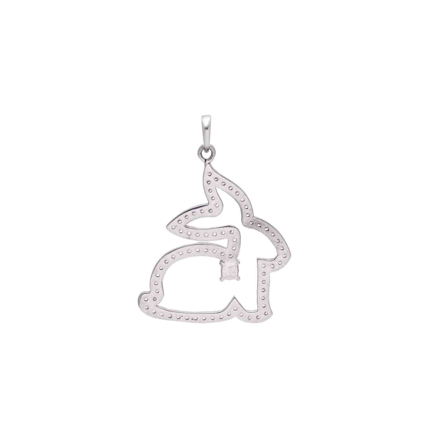 Whimsy Bunny Tanzanite Silver Necklace