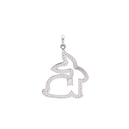 Whimsy Bunny Tanzanite Silver Necklace