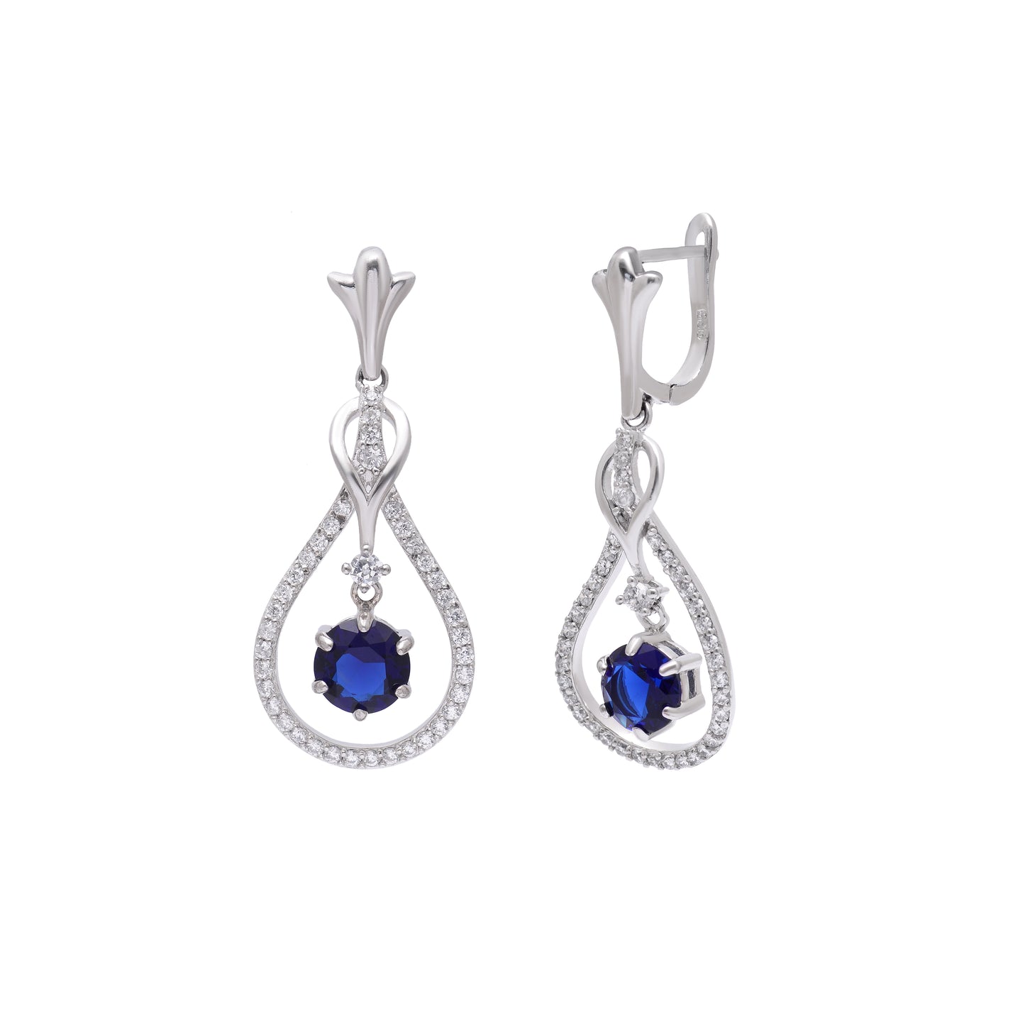 Oceanic Brilliance Sterling Set with American Diamond