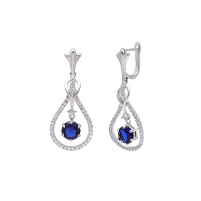 Oceanic Brilliance Sterling Set with American Diamond