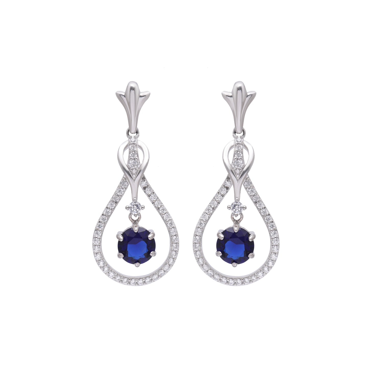 Oceanic Brilliance Sterling Set with American Diamond