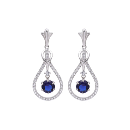 Oceanic Brilliance Sterling Set with American Diamond